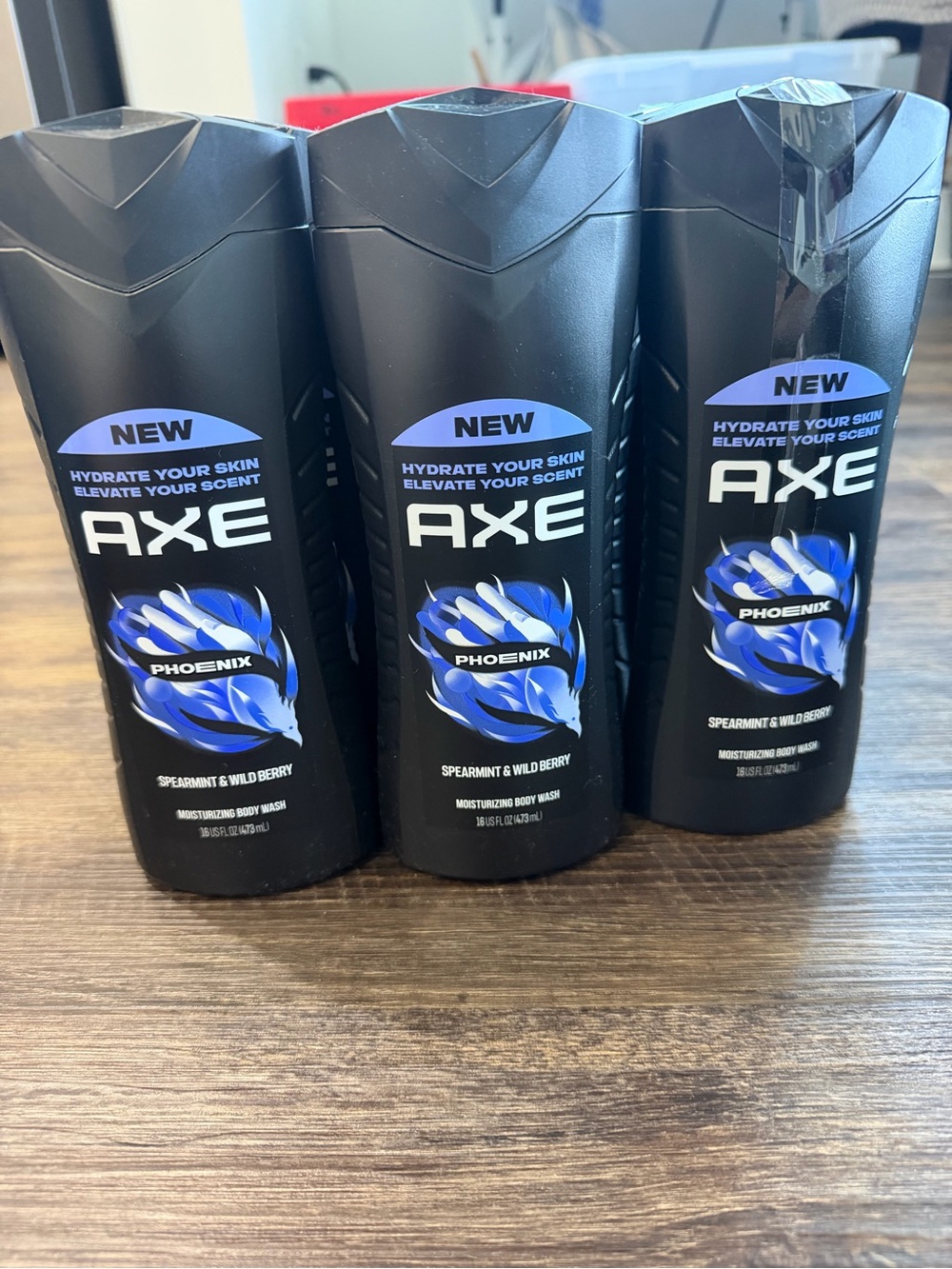 AXE Phoenix Moisturizing Body Wash - Black with Blue Accent